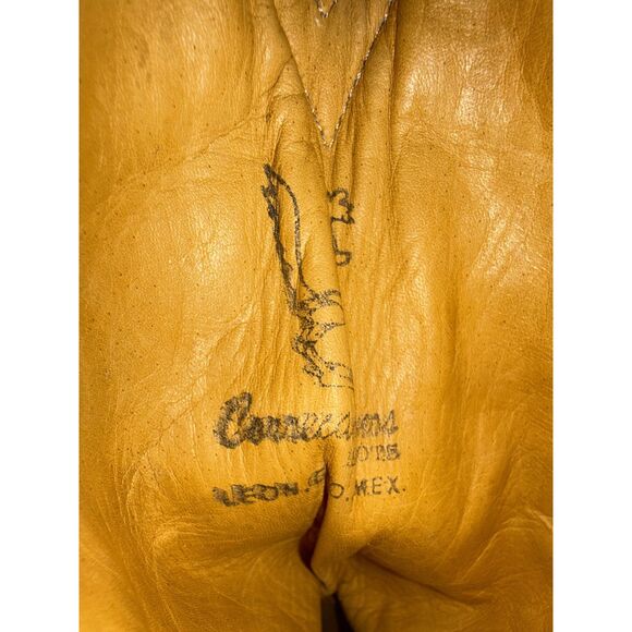 CORRECAMINOS 10.5 Cowboy Boots Exotic STINGRAY emerald green leather boot - Picture 10 of 11